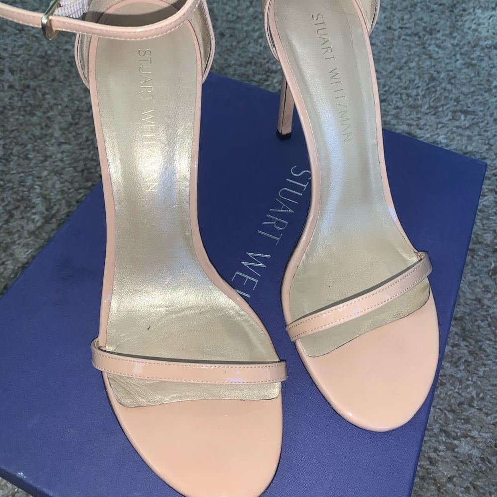 Stuart weitzman beige Nudistsong heels